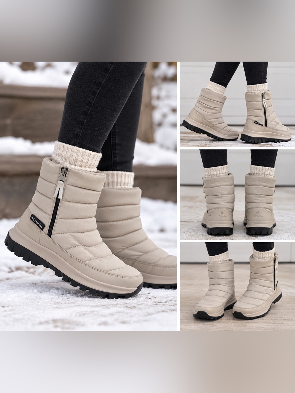 Columbia Snowtrot Mid Wide Waterproof Omni-Heat Winter Boots